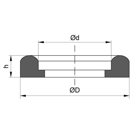 Junta HS-12 NBR  50,50x